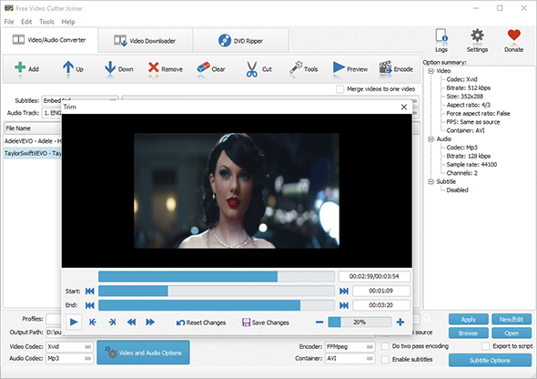 Set Start & End Points for Video Cutting