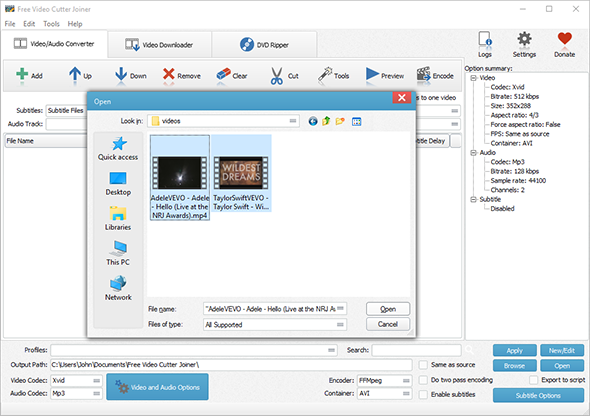 Input Video Files